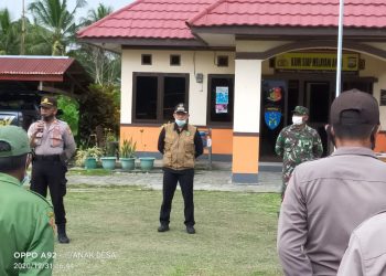 Apel Siaga Pergantian Tahun Bersama Unsur Forkopmcam Dihalaman POLSEK Malangke Barat